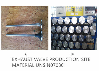 Ligas da válvula de exaustão de UNS N07080 para a válvula de exaustão de motor a combustão interna do poder superior