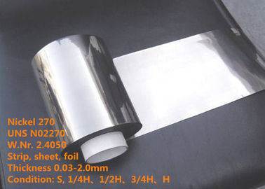 Níquel a parte alta que de 270/UNS N02270 as ligas especiais Foil/fio para a parte eletrônica