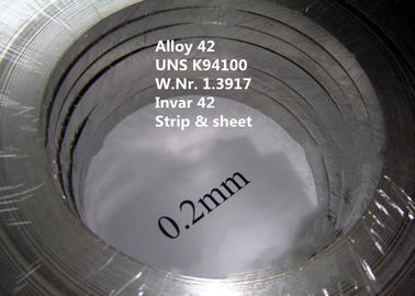 K94100 / Ligas especiais do ferro do níquel do Invar 42 para automotivo com temperatura de curie 360℃